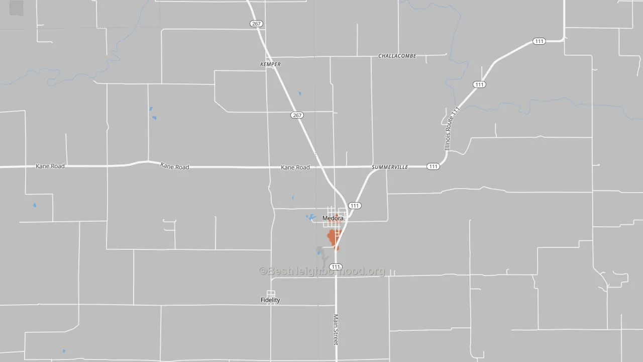 Bike Grade map of 62063, IL