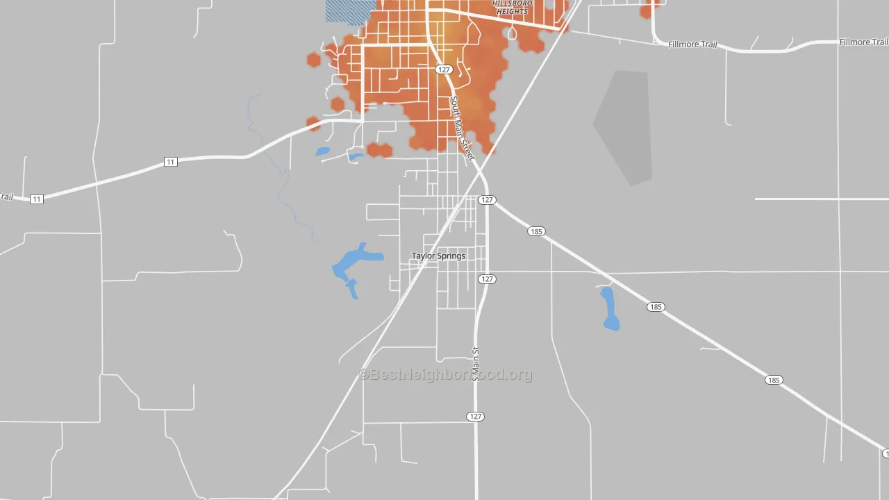 Bike Grade map of 62089, IL