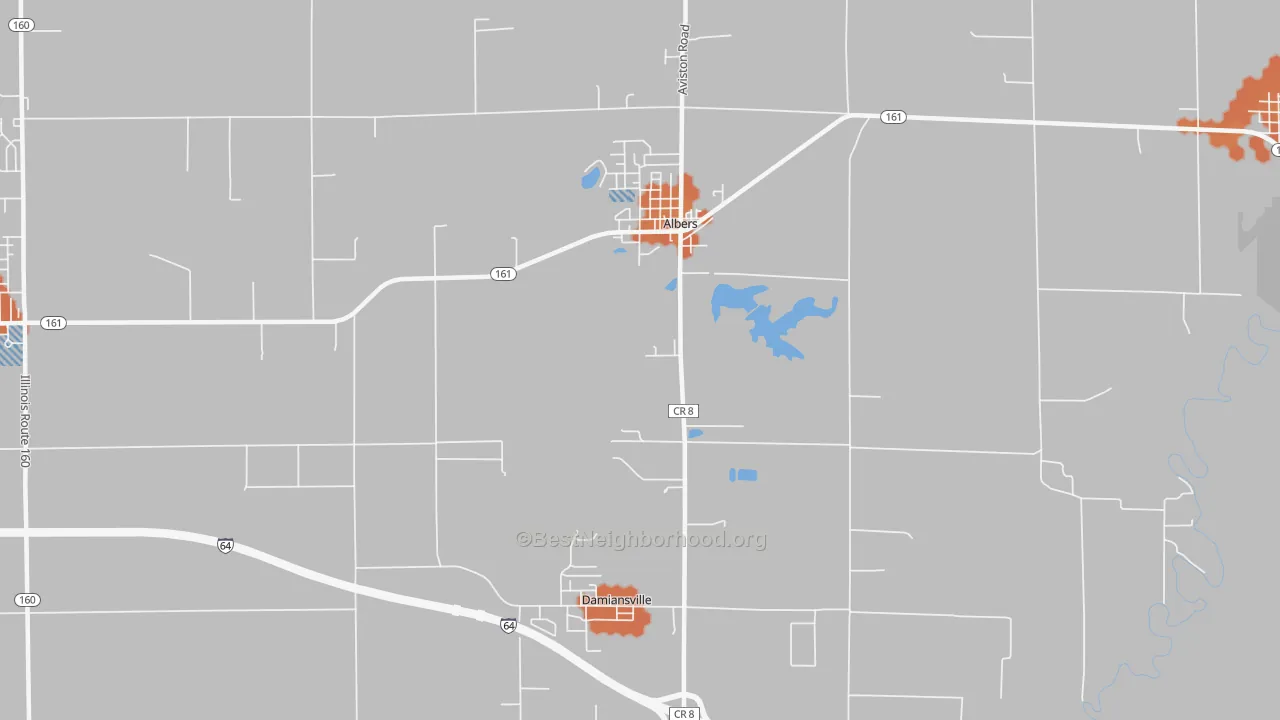 Bike Grade map of 62215, IL