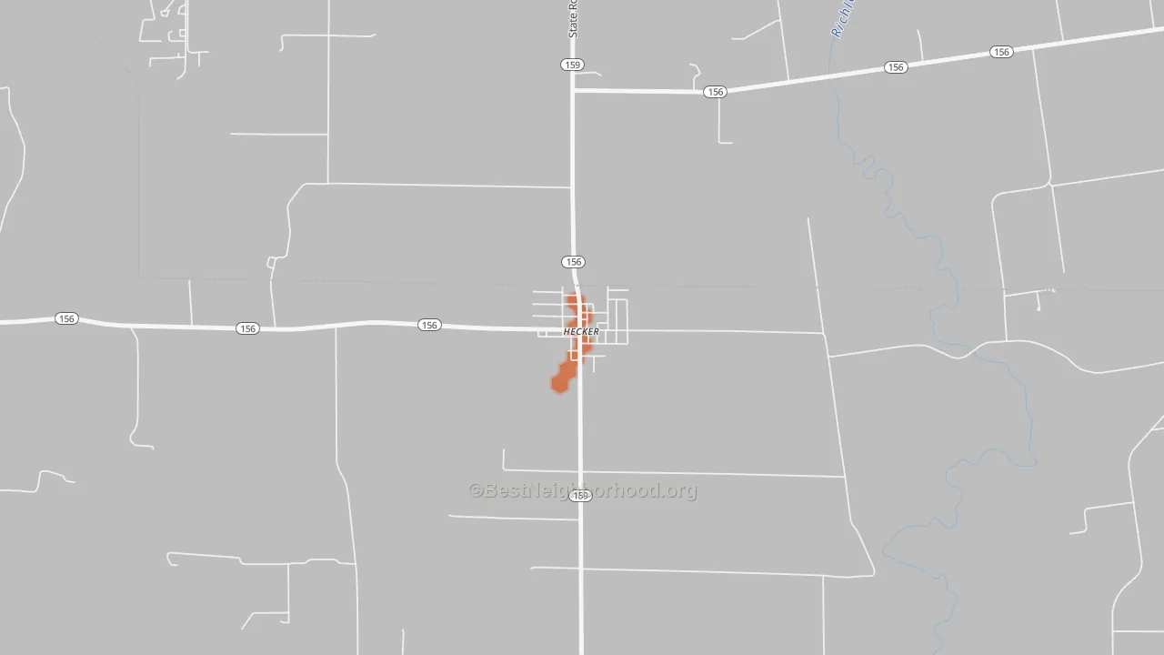 Bike Grade map of 62248, IL
