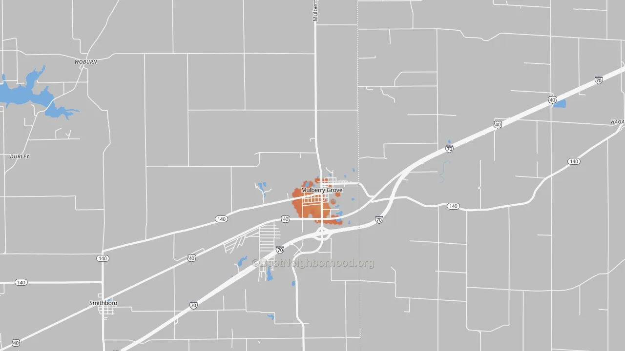 Bike Grade map of 62262, IL