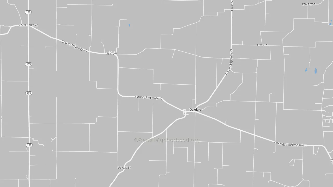 Bike Grade map of 62268, IL
