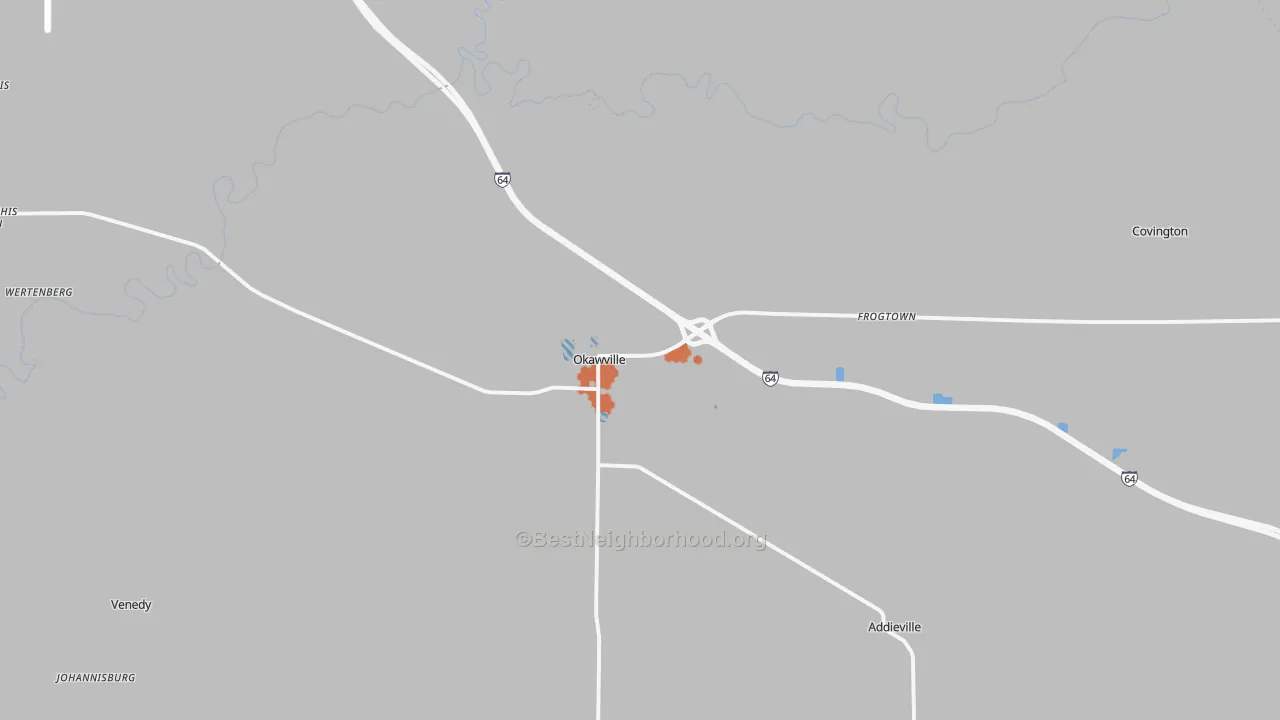 Bike Grade map of 62271, IL