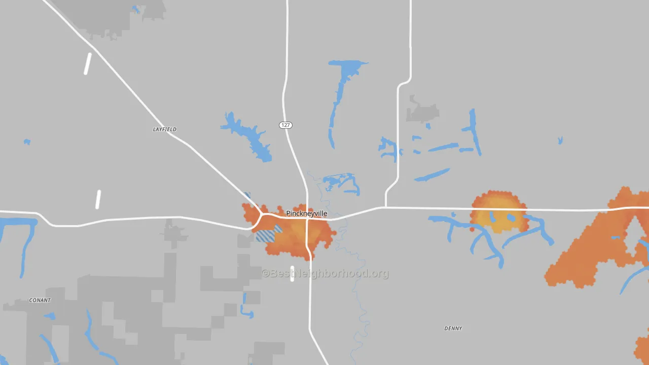 Bike Grade map of 62274, IL