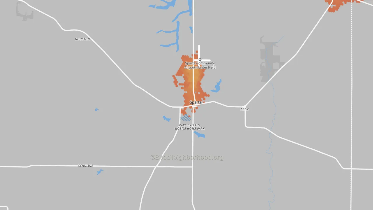Bike Grade map of 62286, IL