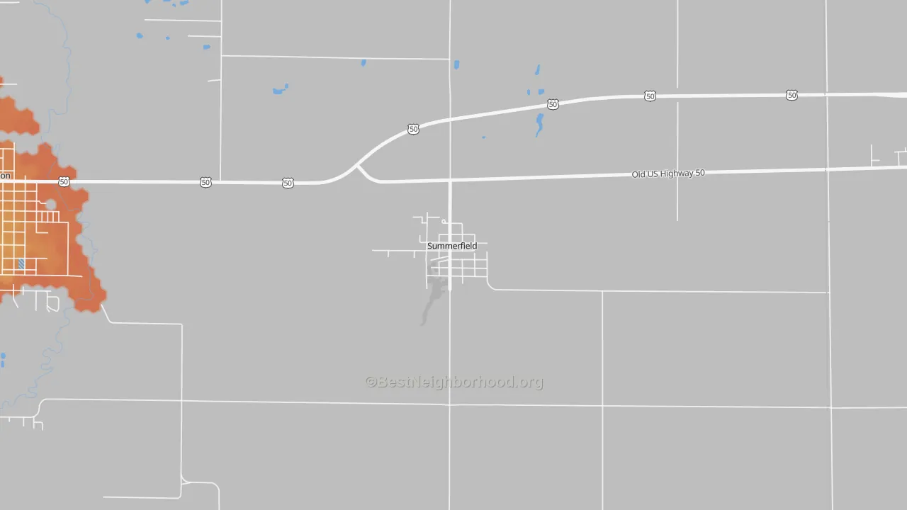 Bike Grade map of 62289, IL