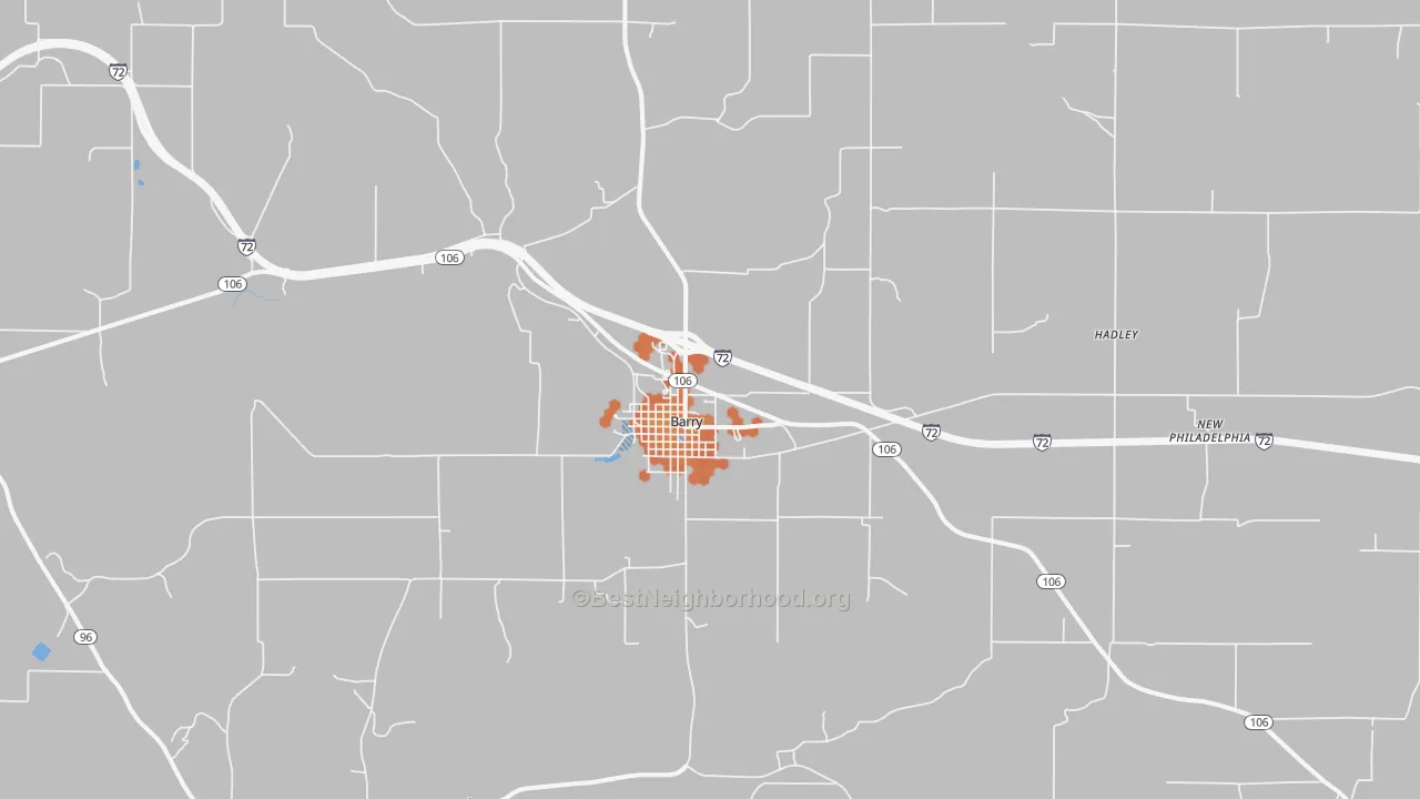 Bike Grade map of 62312, IL