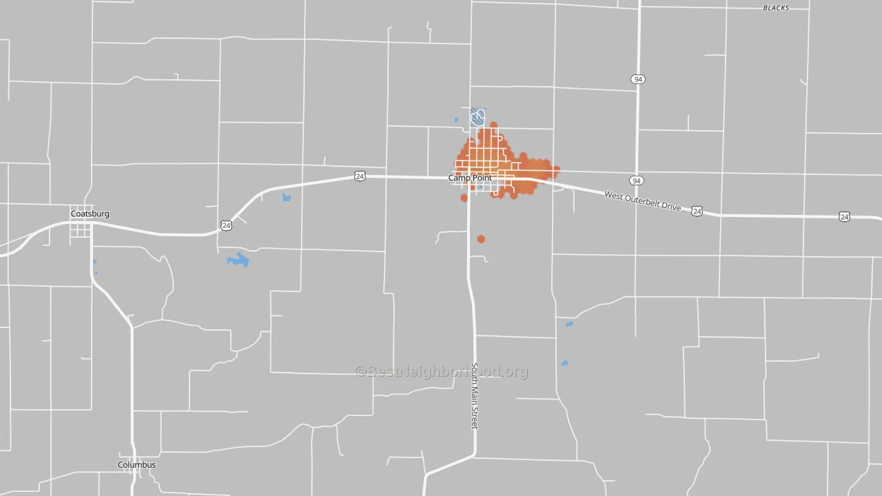 Bike Grade map of 62320, IL