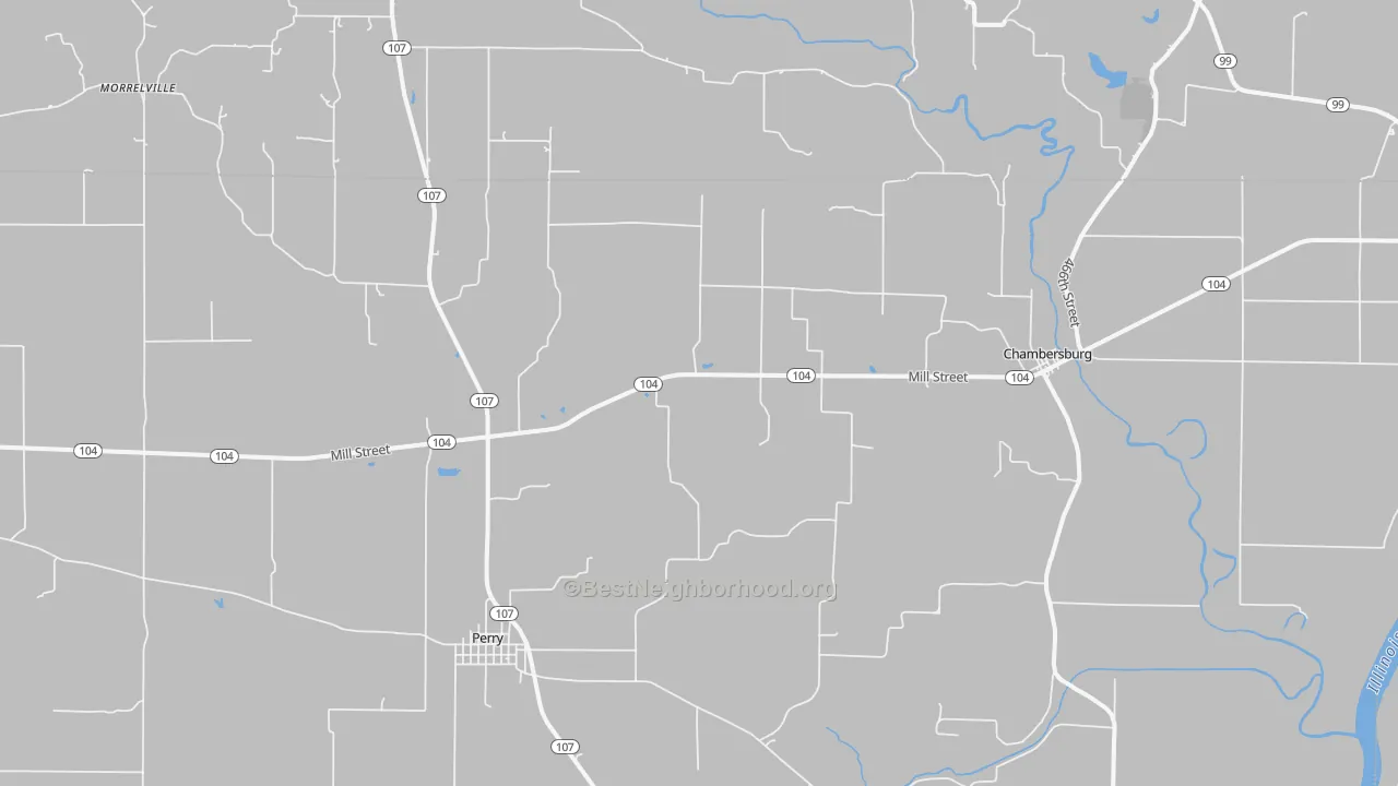 Bike Grade map of 62323, IL