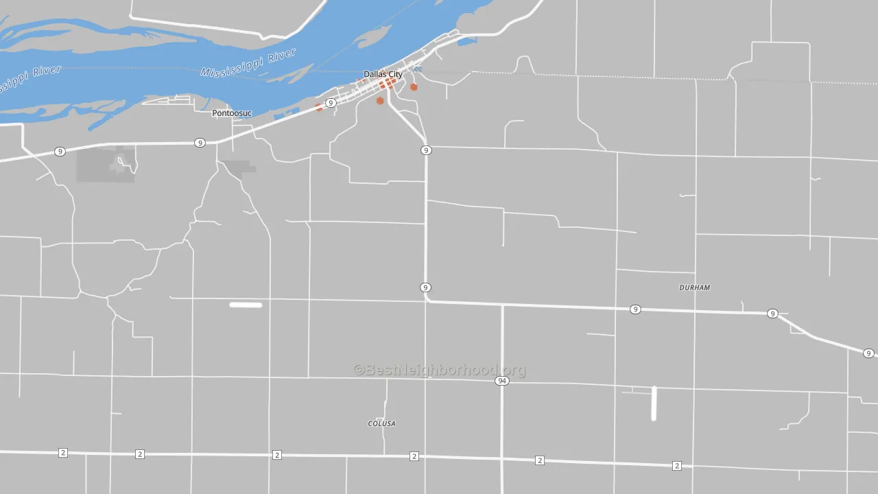 Bike Grade map of 62330, IL