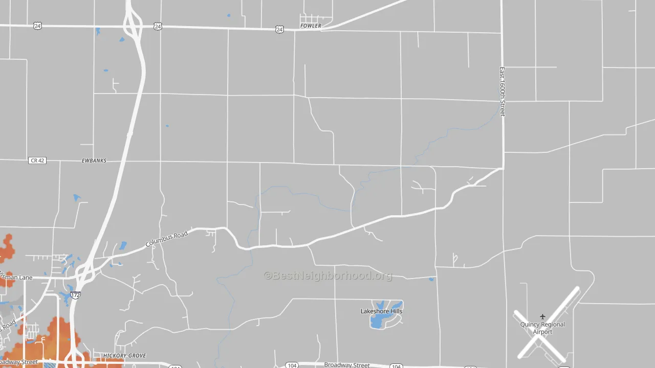 Bike Grade map of 62338, IL