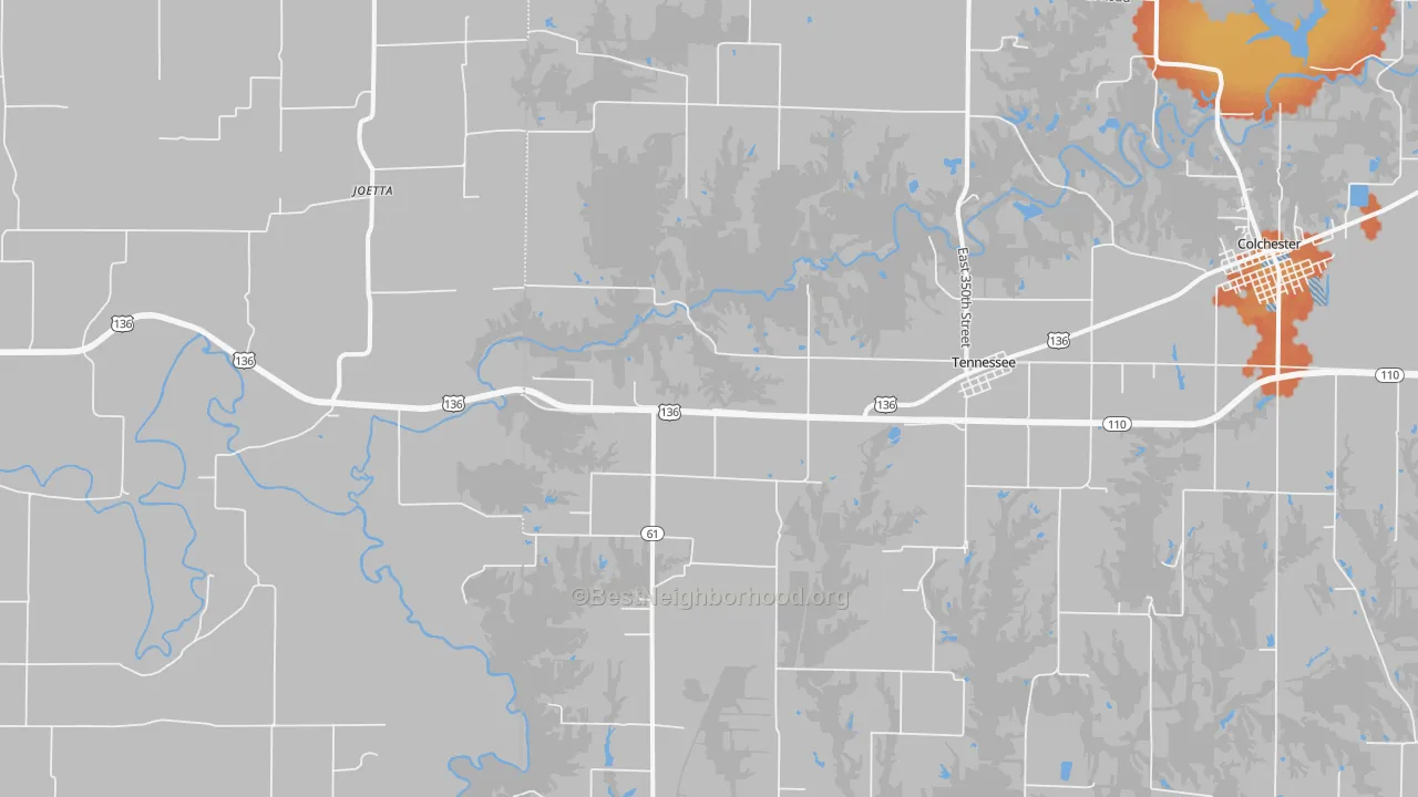 Bike Grade map of 62374, IL
