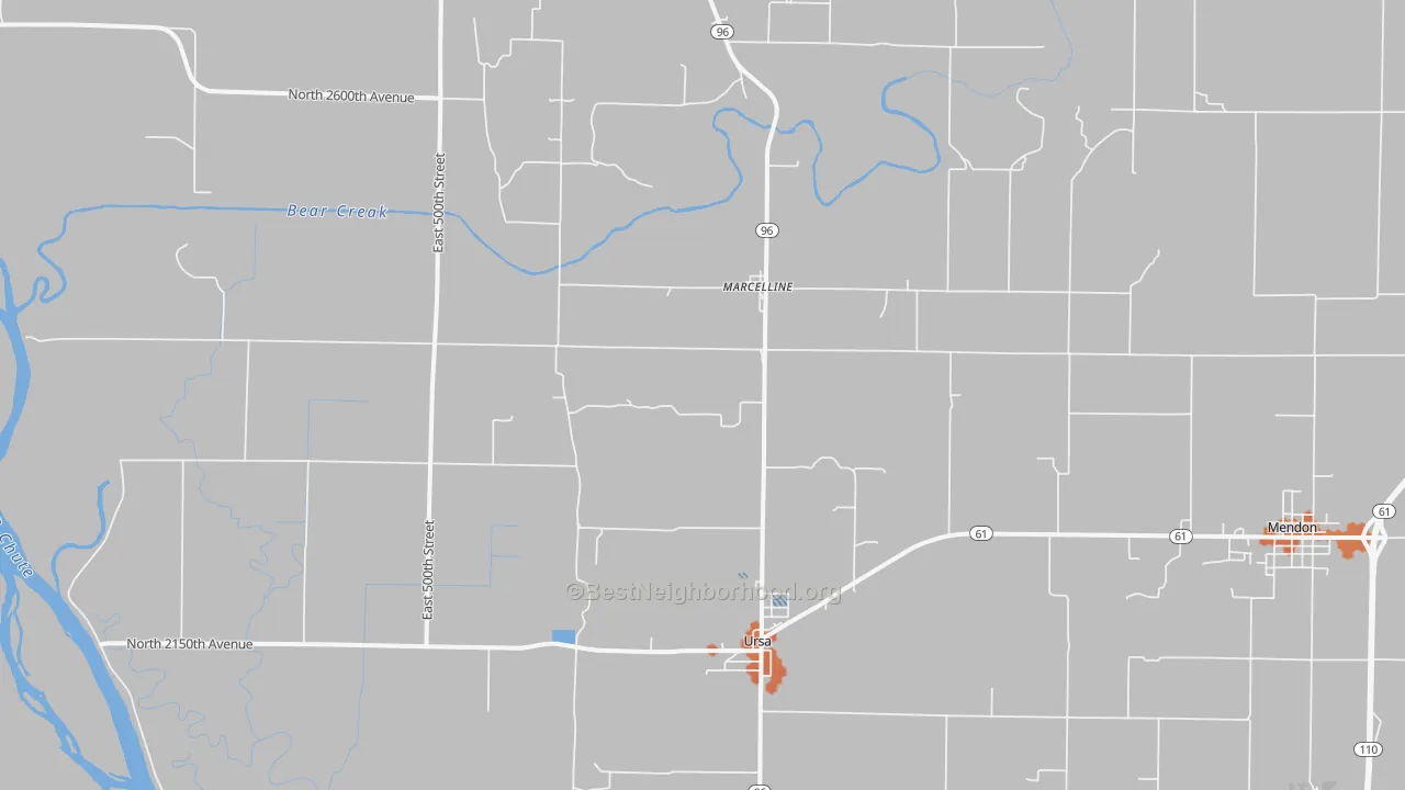 Bike Grade map of 62376, IL