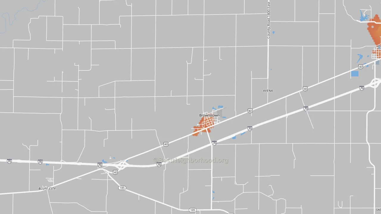 Bike Grade map of 62418, IL