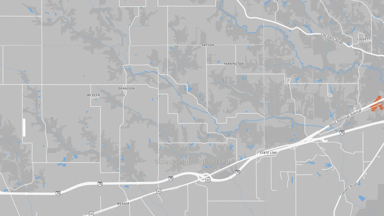 Bike Grade map of 62423, IL