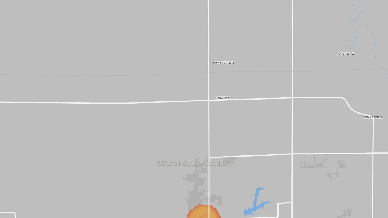 Bike Grade map of 62425, IL