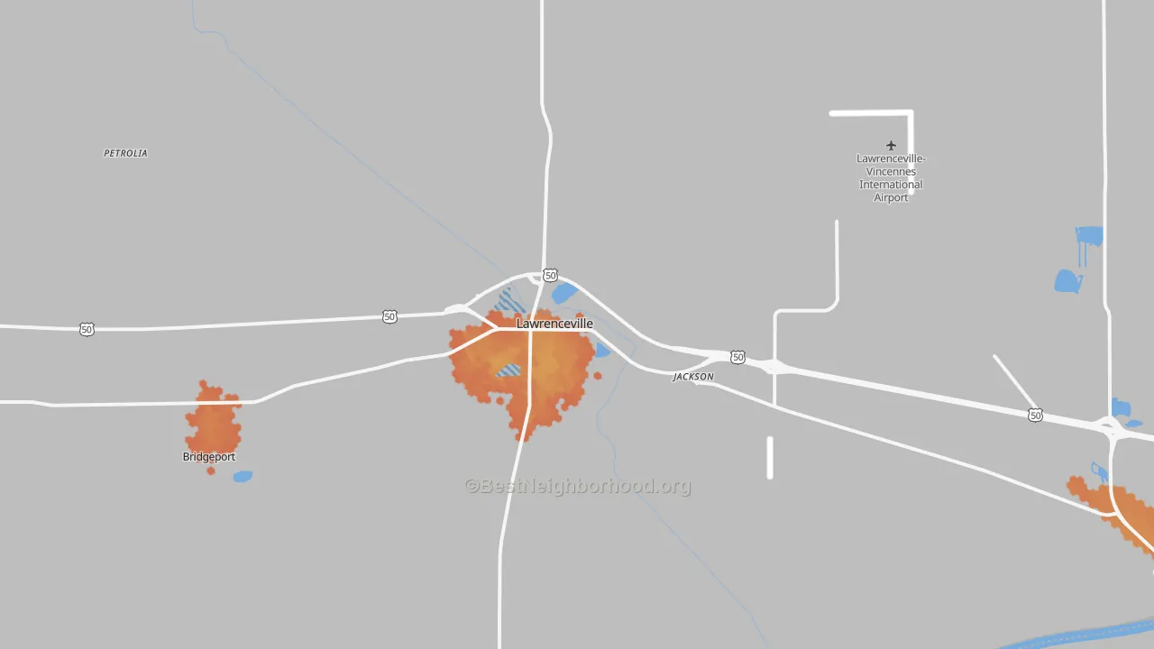 Bike Grade map of 62439, IL