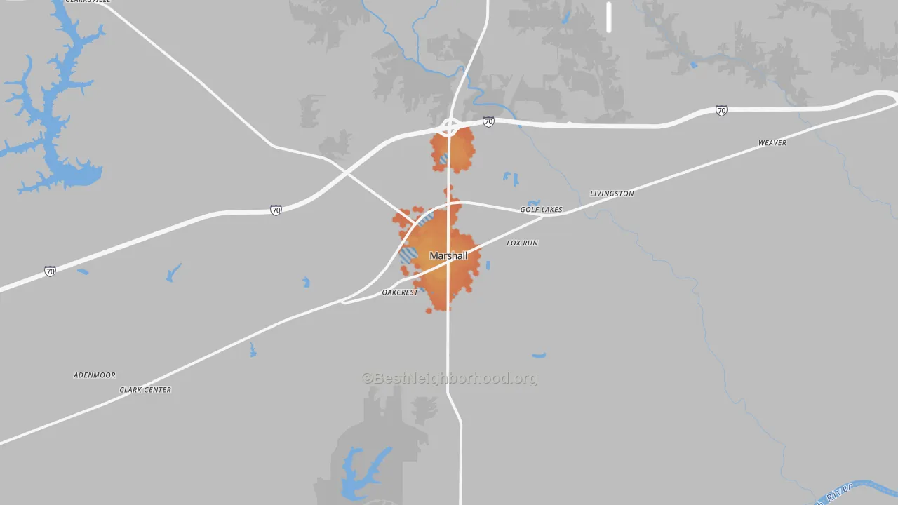 Bike Grade map of 62441, IL