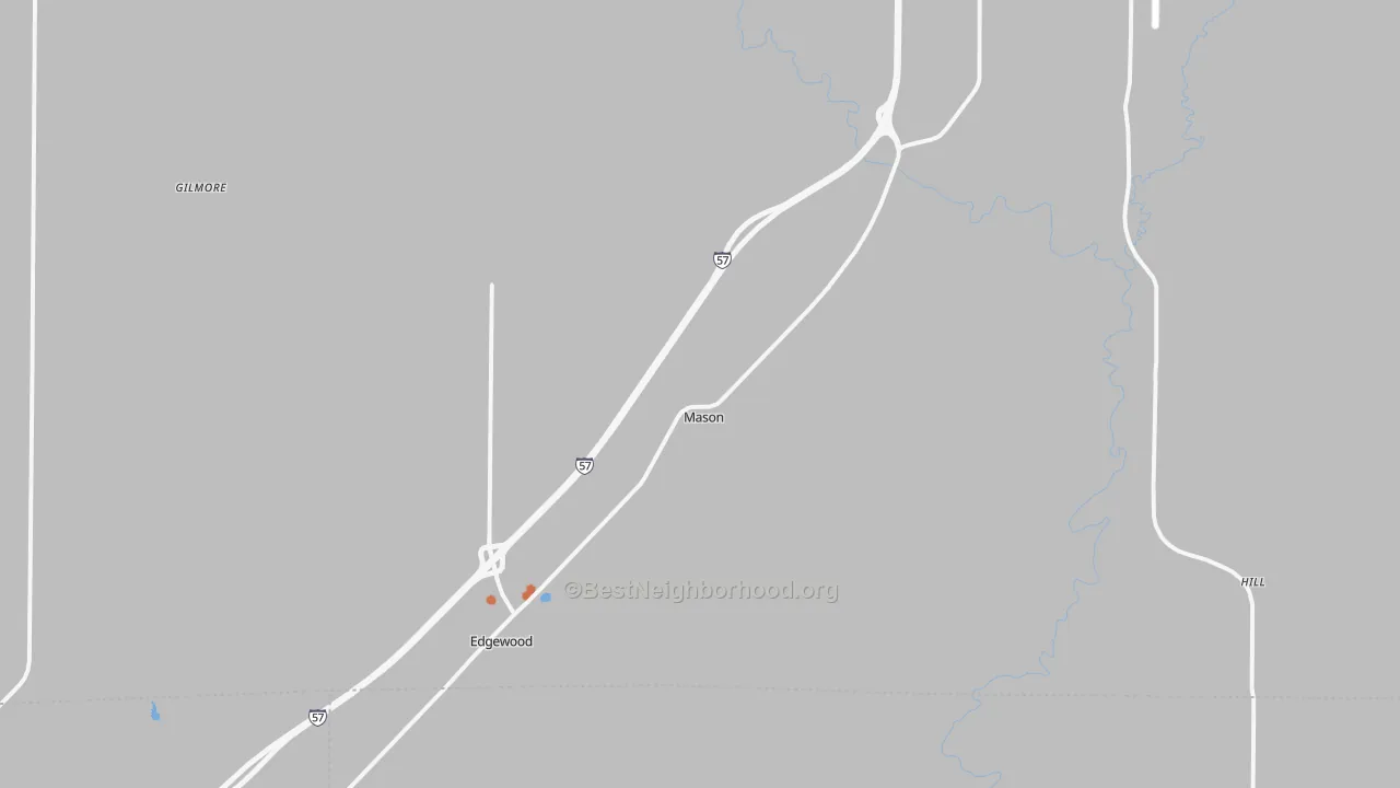 Bike Grade map of 62443, IL