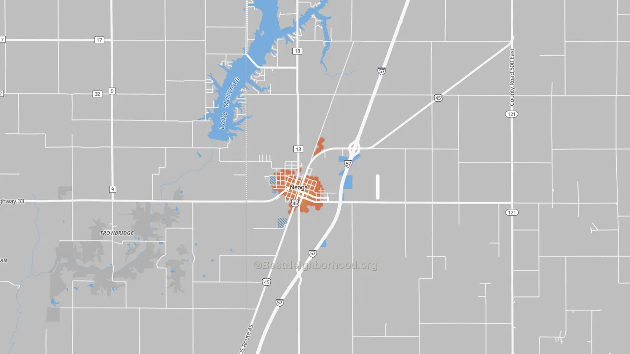 Bike Grade map of 62447, IL