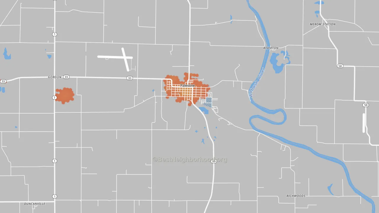 Bike Grade map of 62451, IL