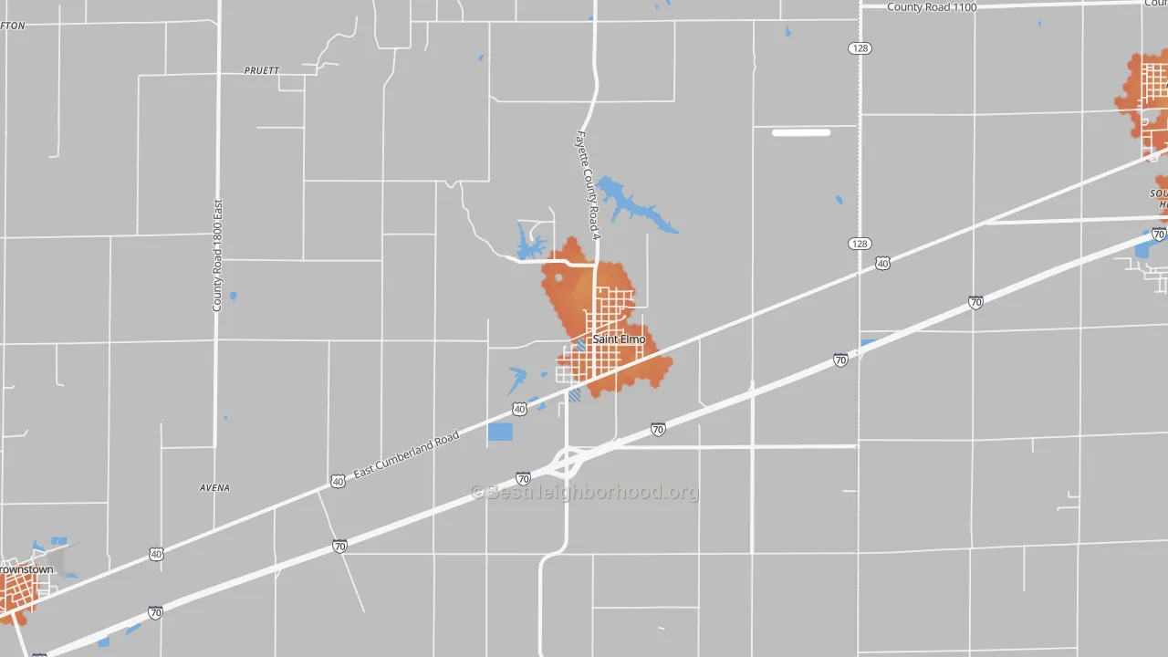 Bike Grade map of 62458, IL