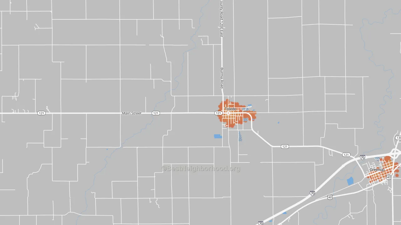 Bike Grade map of 62468, IL