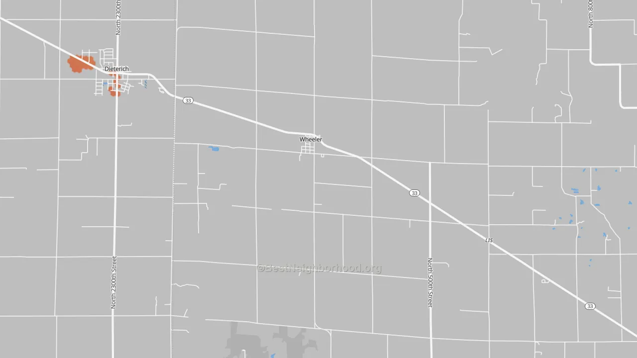 Bike Grade map of 62479, IL