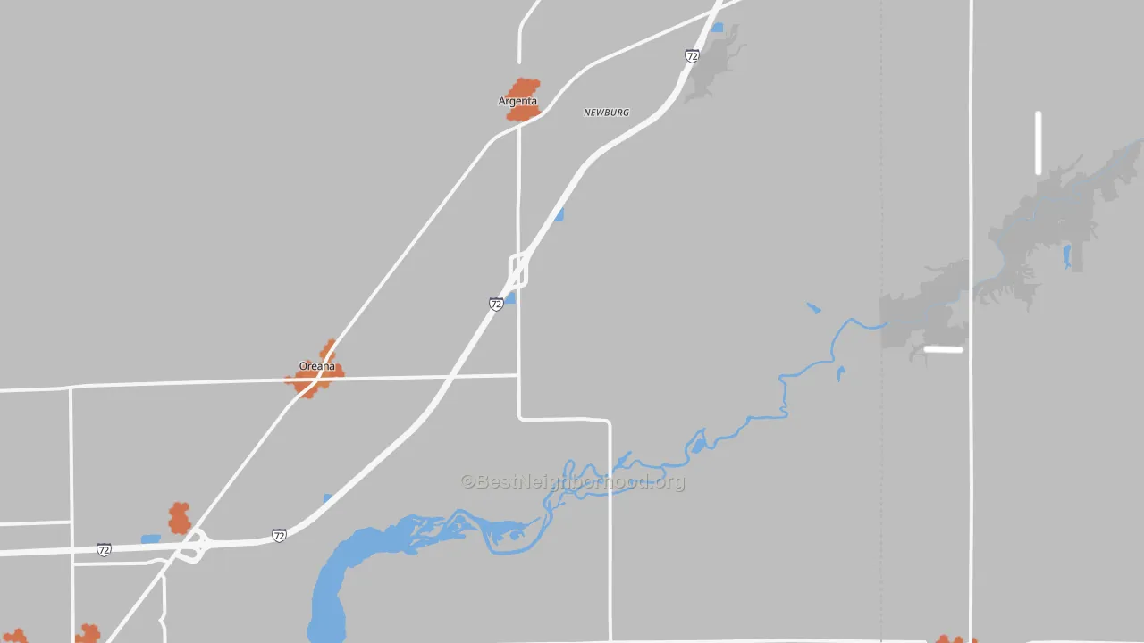 Bike Grade map of 62501, IL