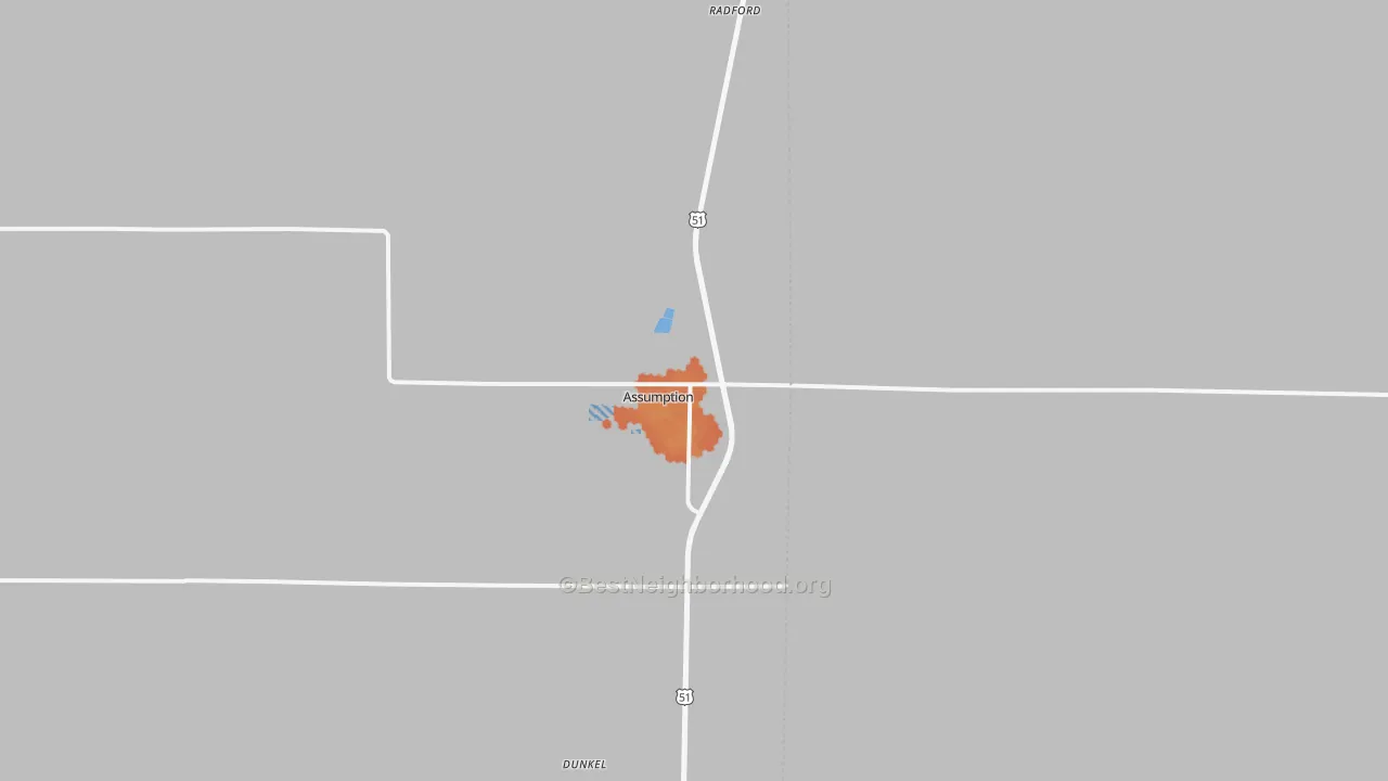 Bike Grade map of 62510, IL