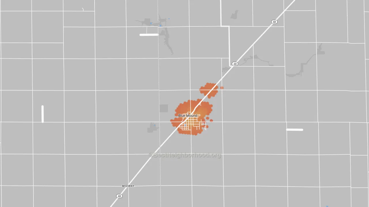 Bike Grade map of 62513, IL