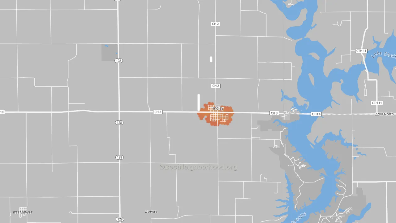 Bike Grade map of 62534, IL