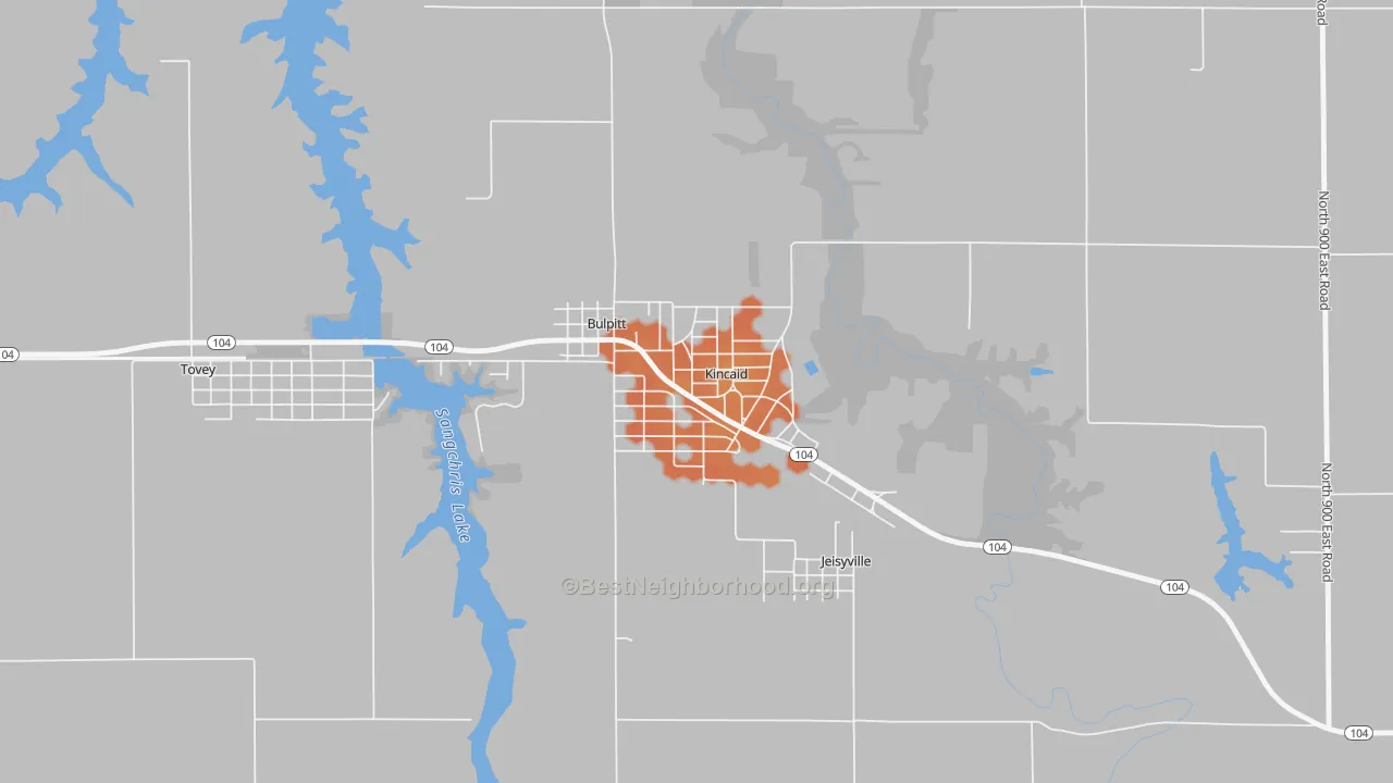 Bike Grade map of 62540, IL