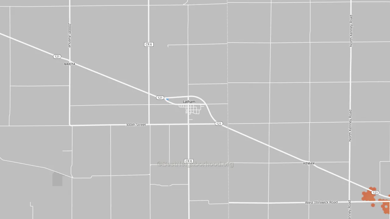 Bike Grade map of 62543, IL