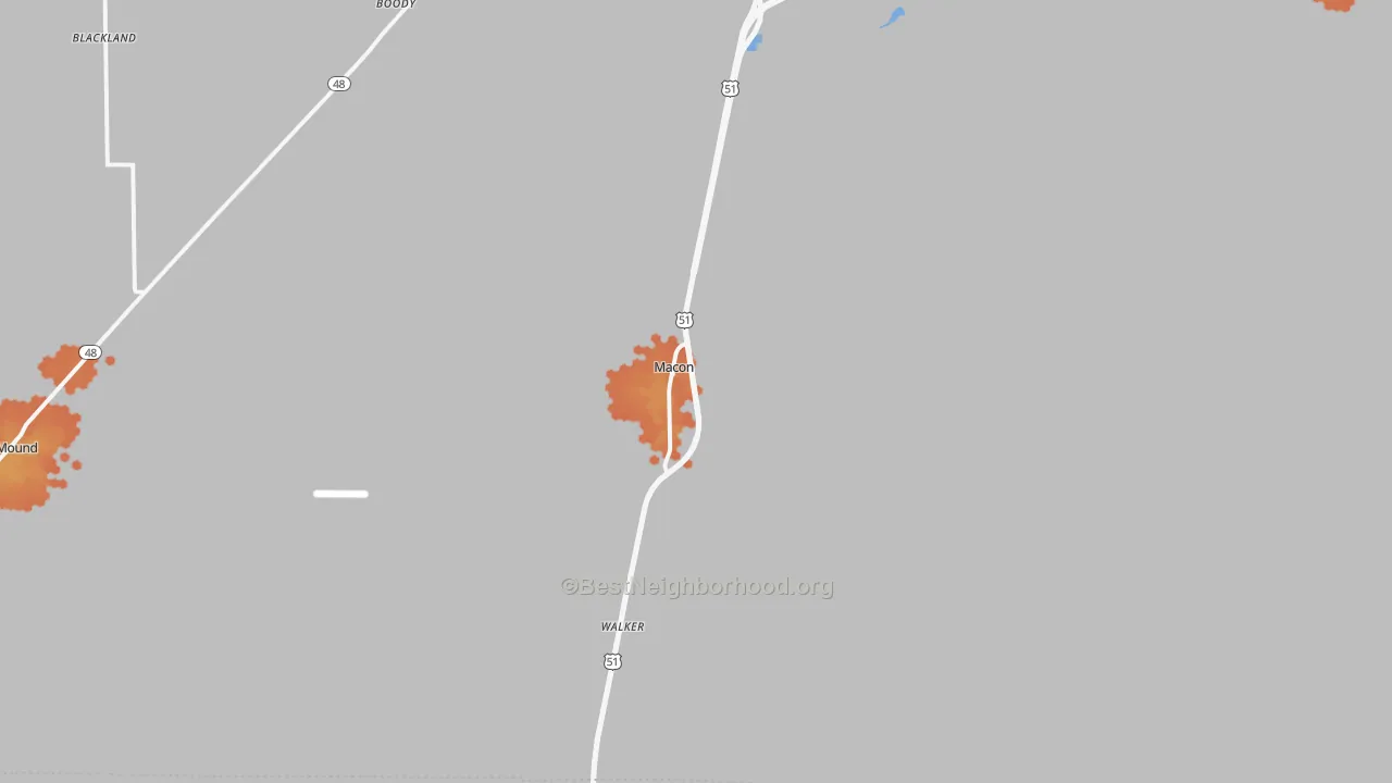 Bike Grade map of 62544, IL