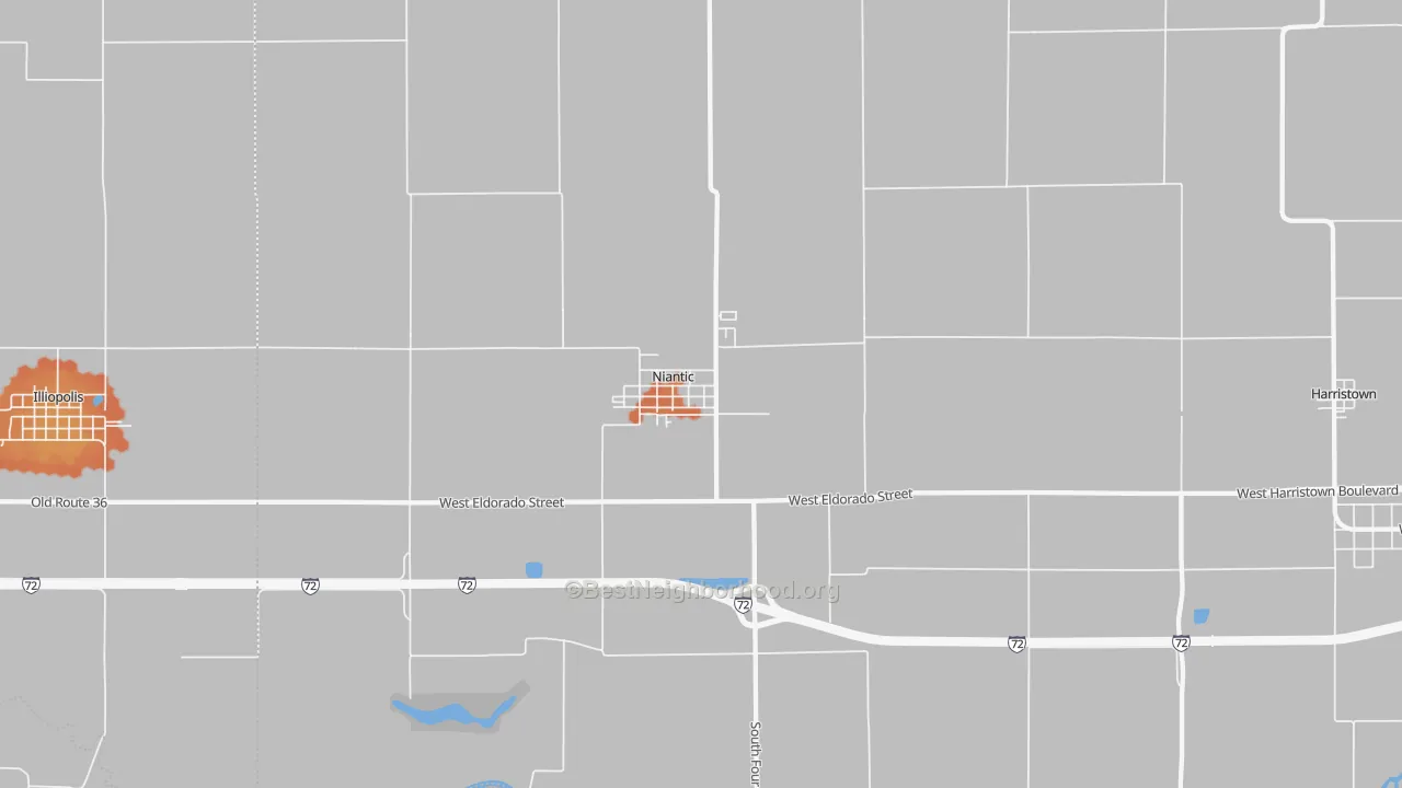 Bike Grade map of 62551, IL