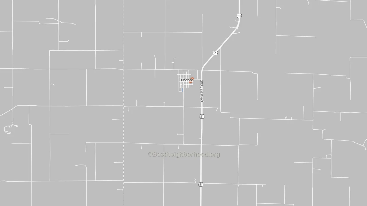 Bike Grade map of 62553, IL