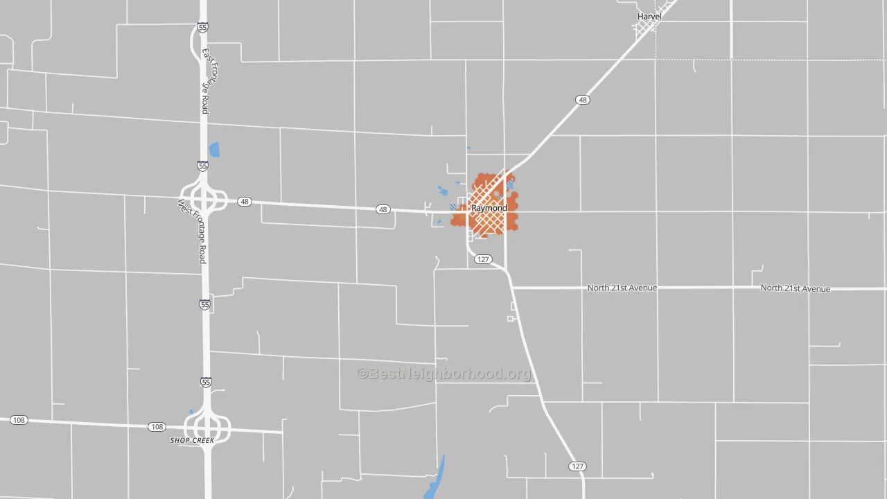 Bike Grade map of 62560, IL