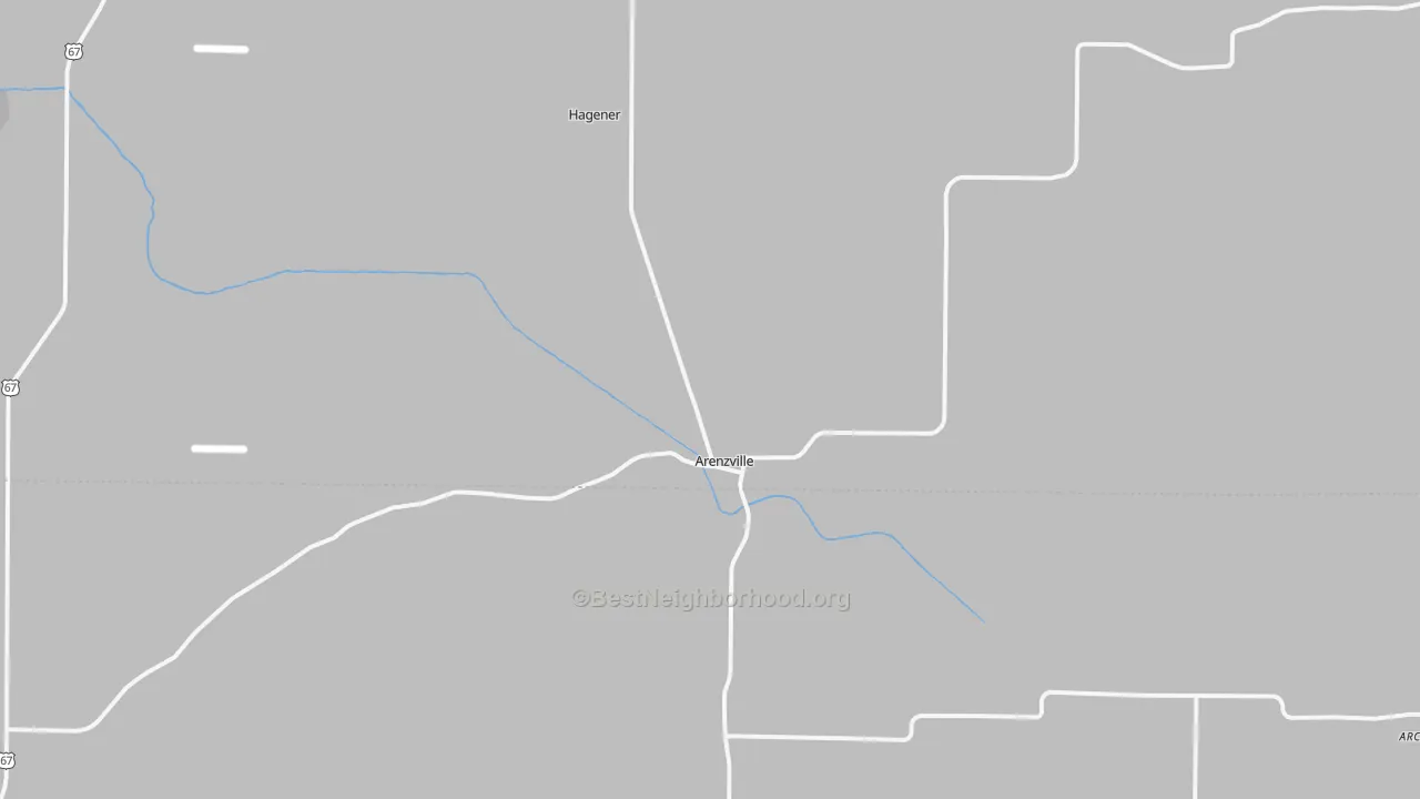 Bike Grade map of 62611, IL
