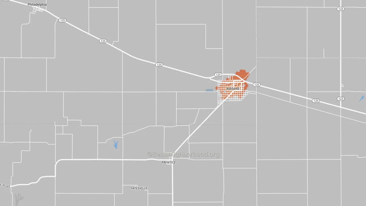 Bike Grade map of 62612, IL