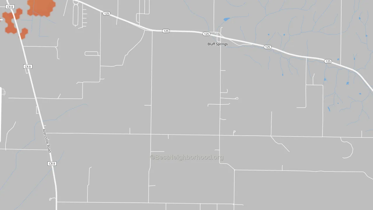 Bike Grade map of 62622, IL