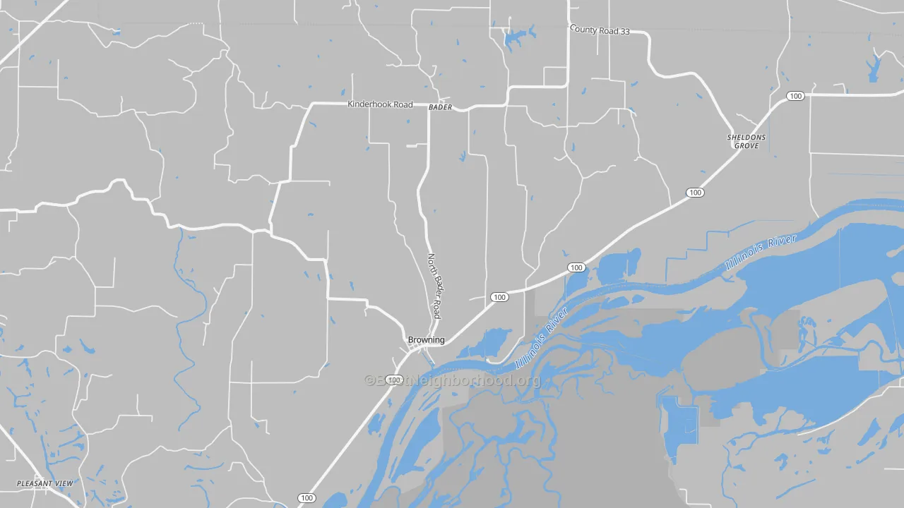 Bike Grade map of 62624, IL