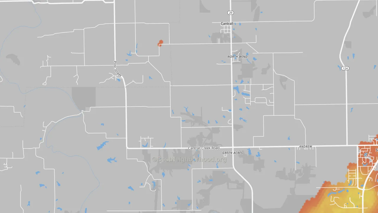 Bike Grade map of 62625, IL