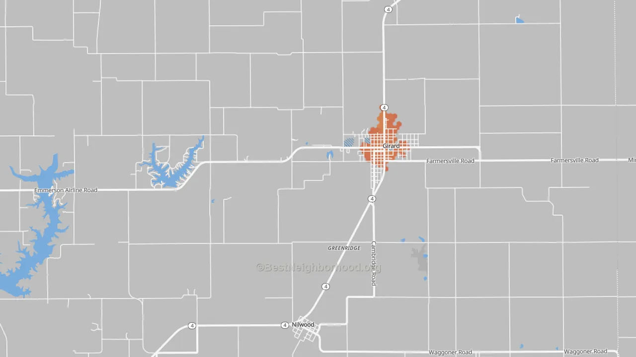 Bike Grade map of 62640, IL