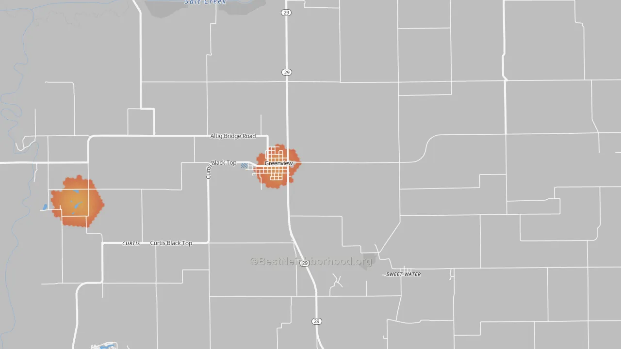 Bike Grade map of 62642, IL