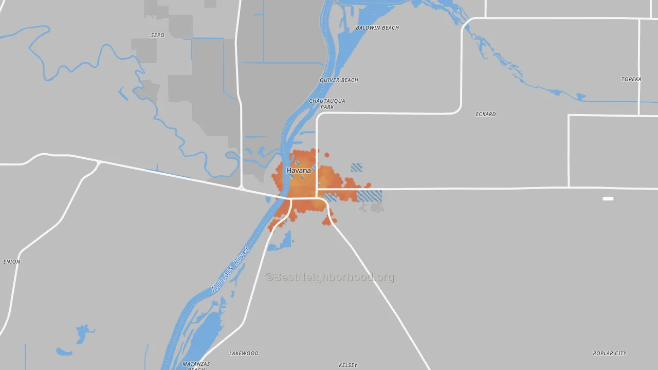Bike Grade map of 62644, IL