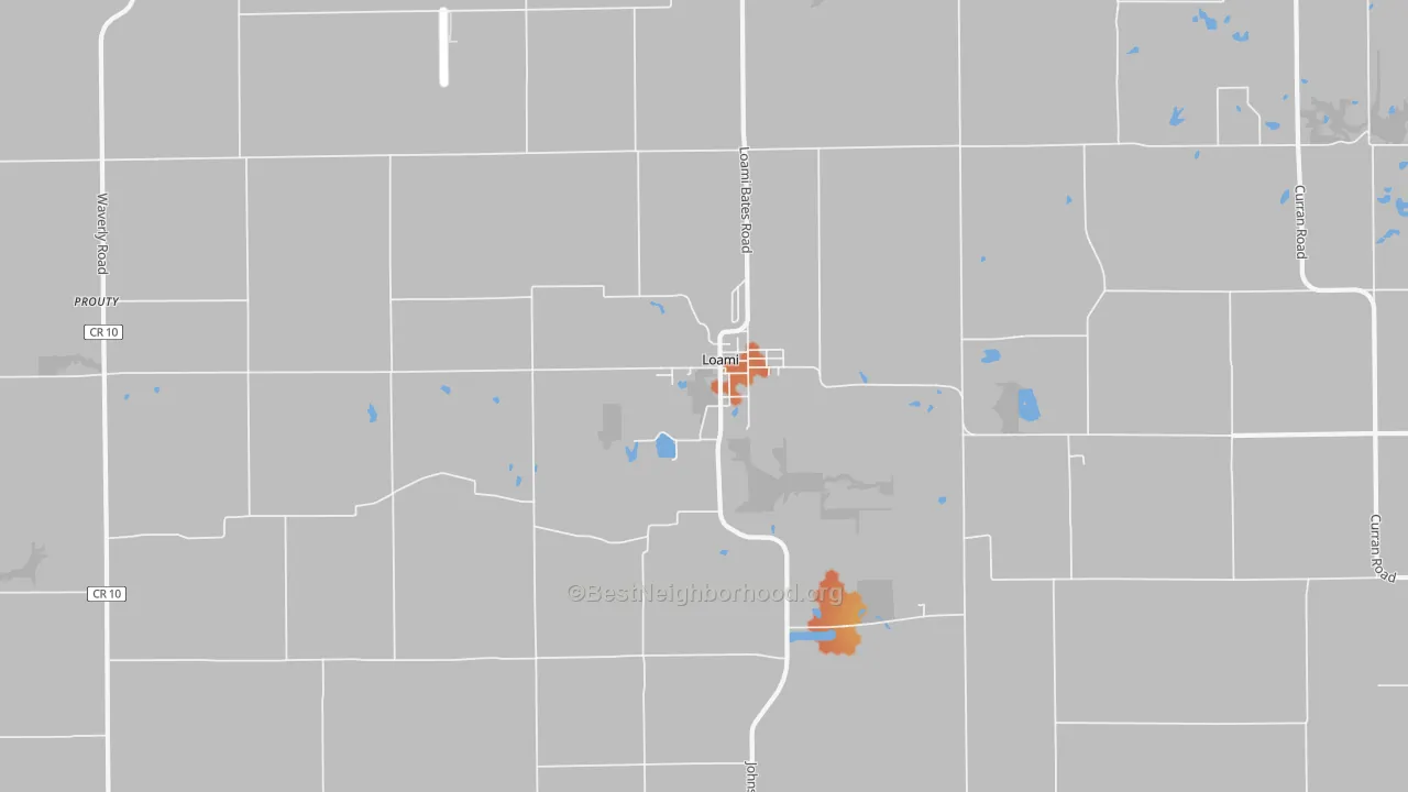 Bike Grade map of 62661, IL