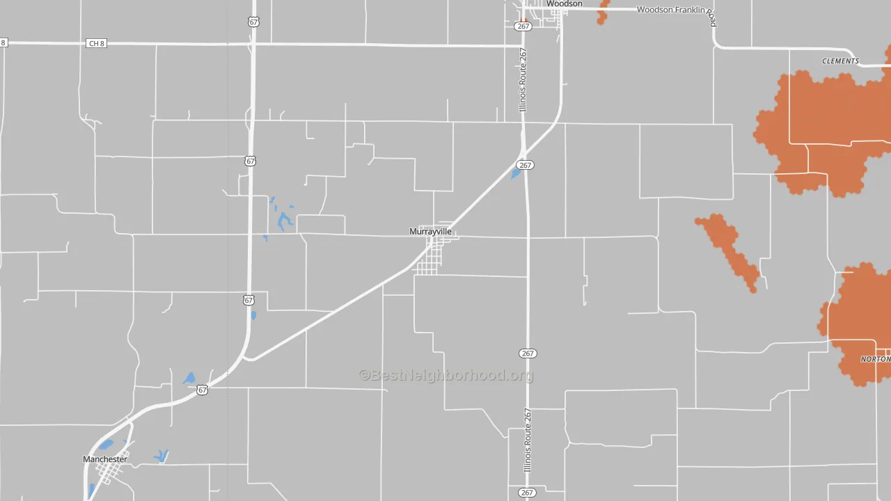 Bike Grade map of 62668, IL