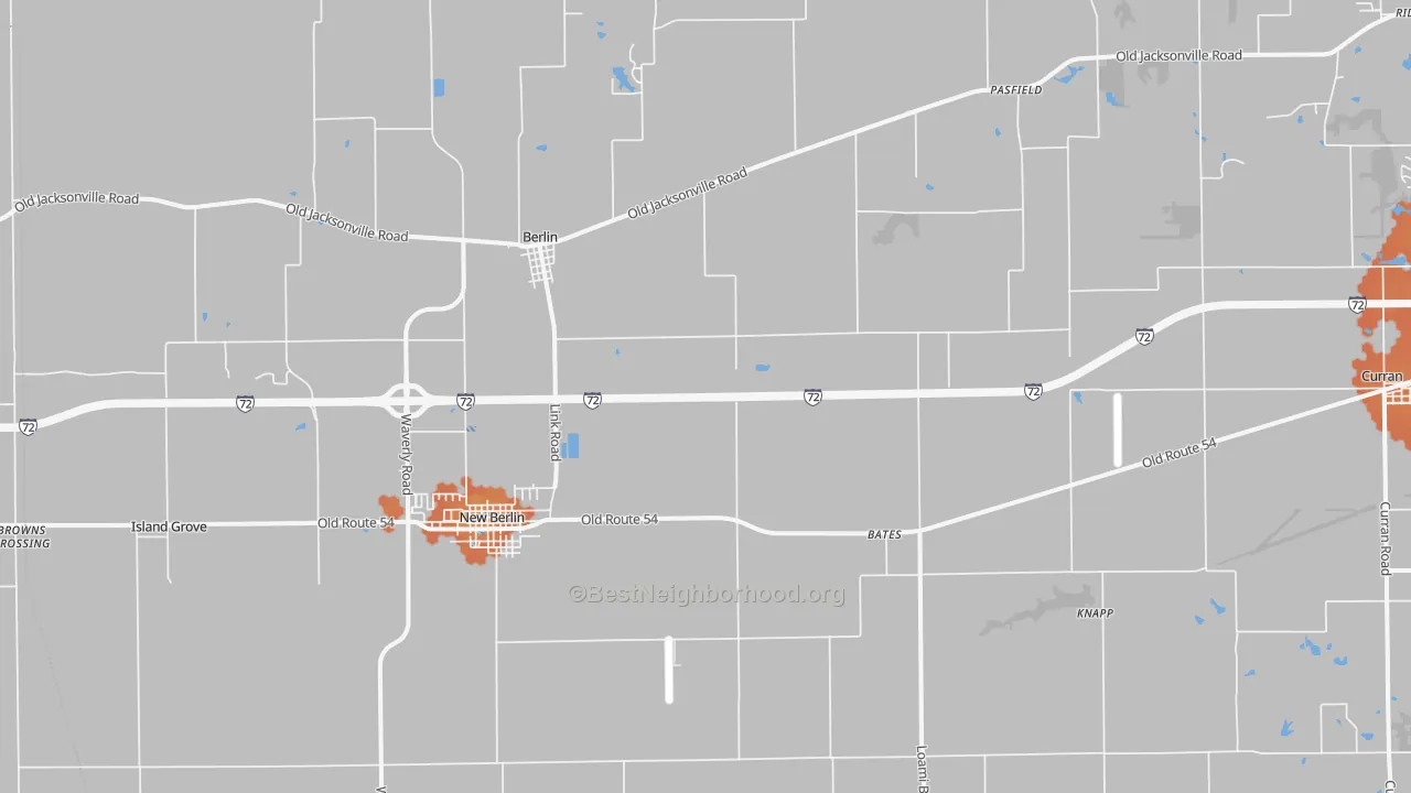 Bike Grade map of 62670, IL