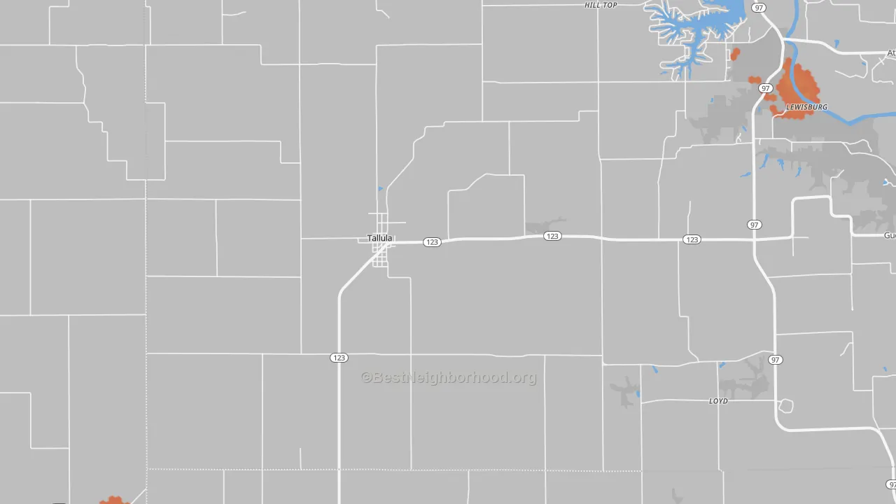 Bike Grade map of 62688, IL